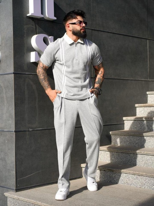 Zip Style Stripe  Tracksuit
