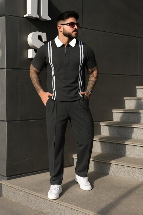 Zip Style Stripe  Tracksuit