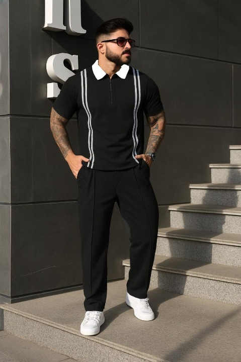 Zip Style Stripe  Tracksuit