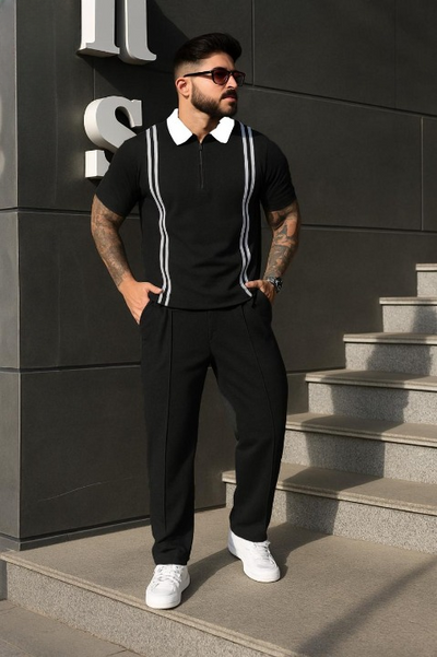 Zip Style Stripe  Tracksuit